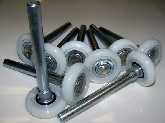 New garage door nylon rollers and hardware